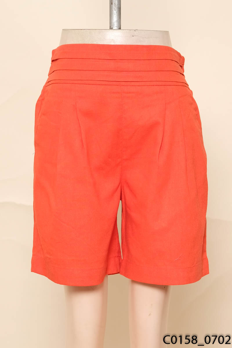 Quần shorts linen cam