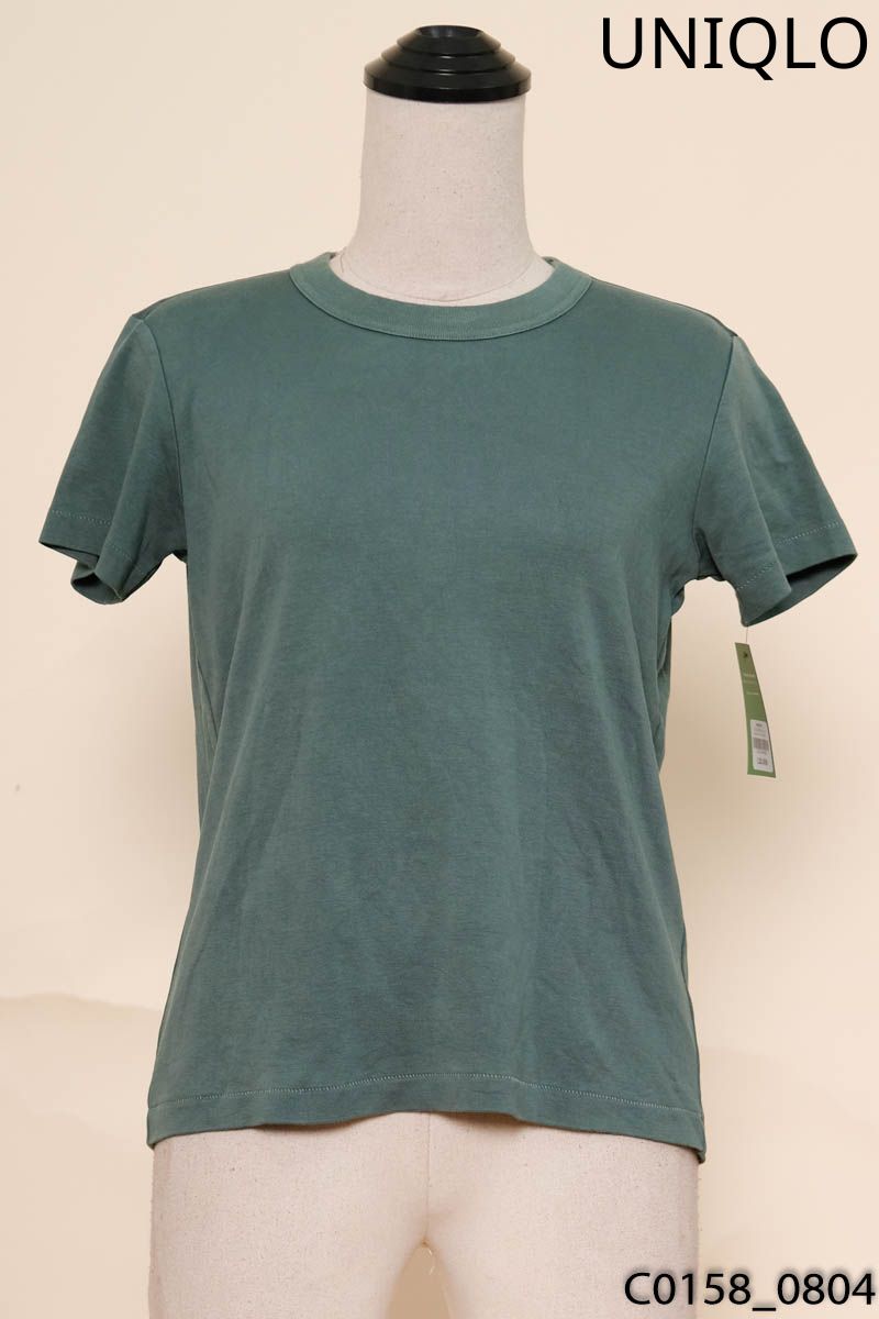 Áo thun xanh trơn uniqlo
