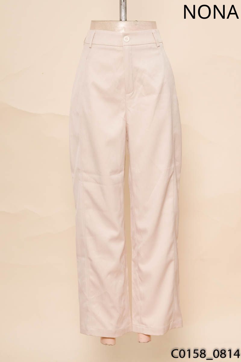 NONA- Quần dài be ống suông New Tags