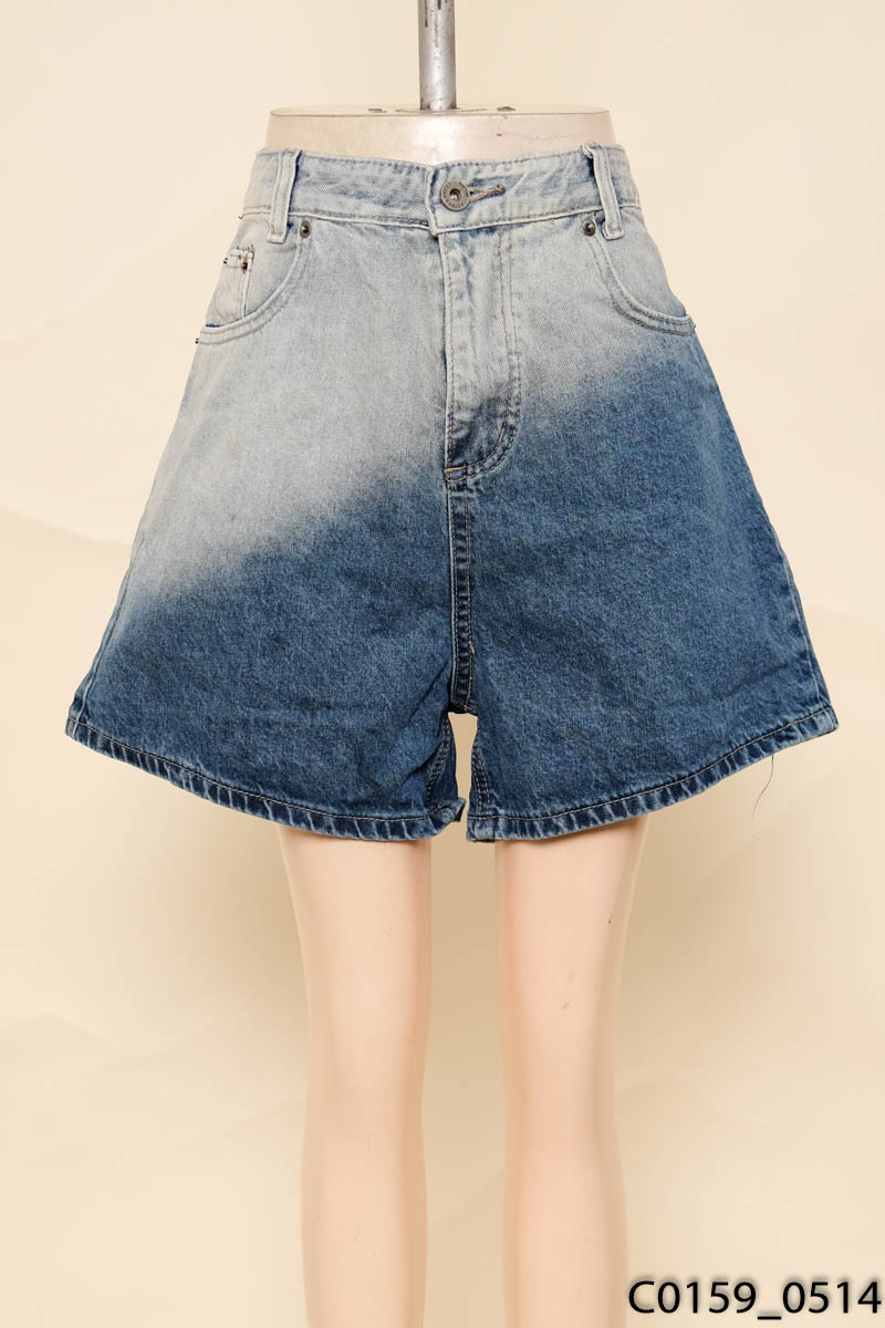 Quần short jeans xanh