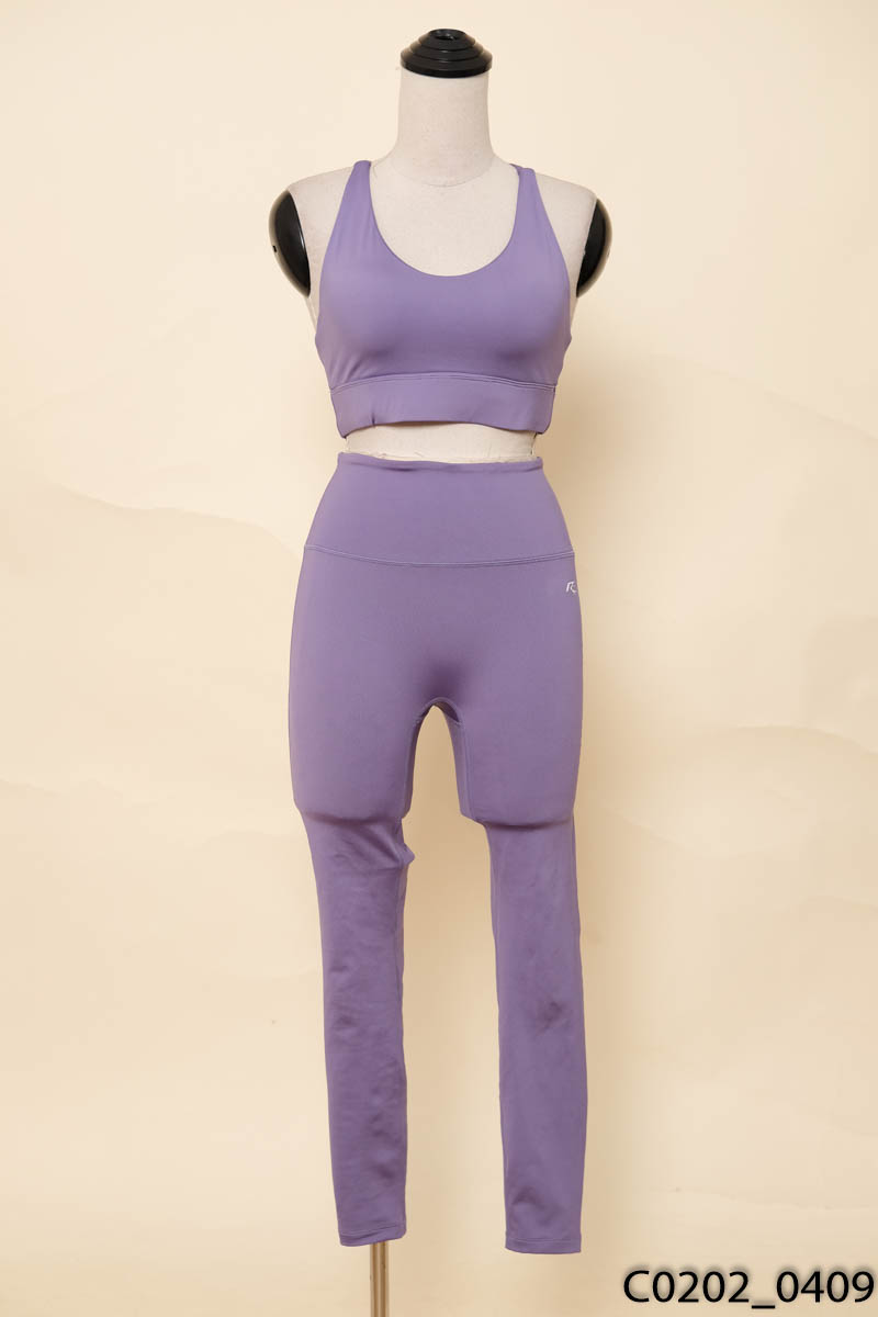RUNNAVY_ Set đồ tập tím