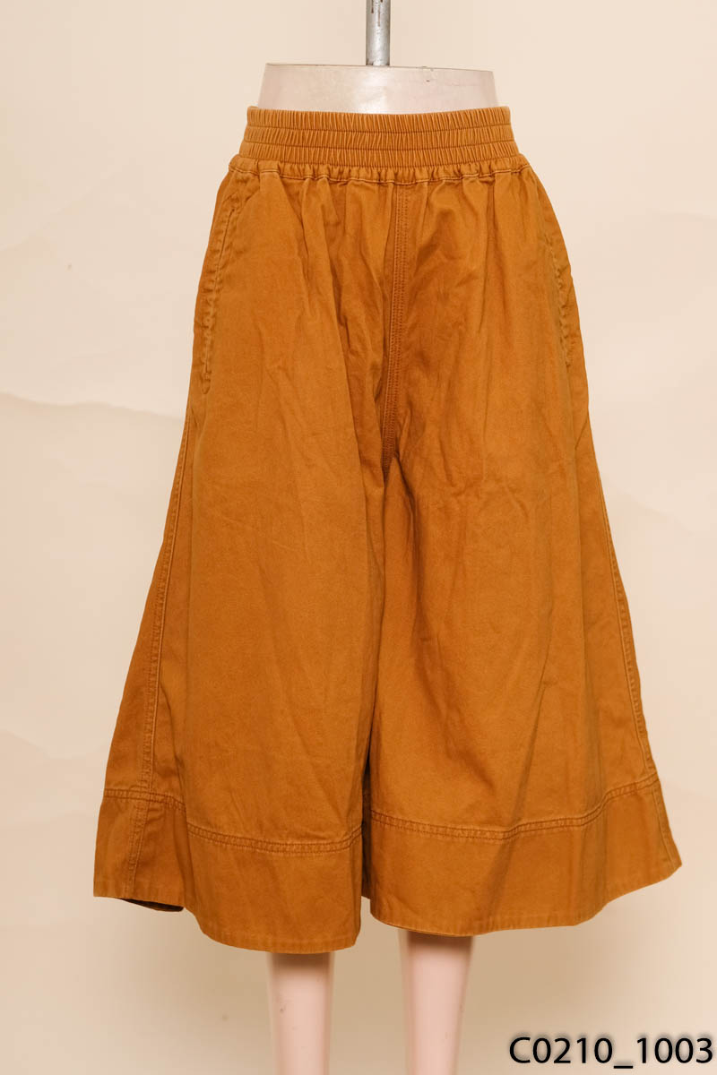 EARTH MUSIC & ECOLOGY - Quần culottes nâu