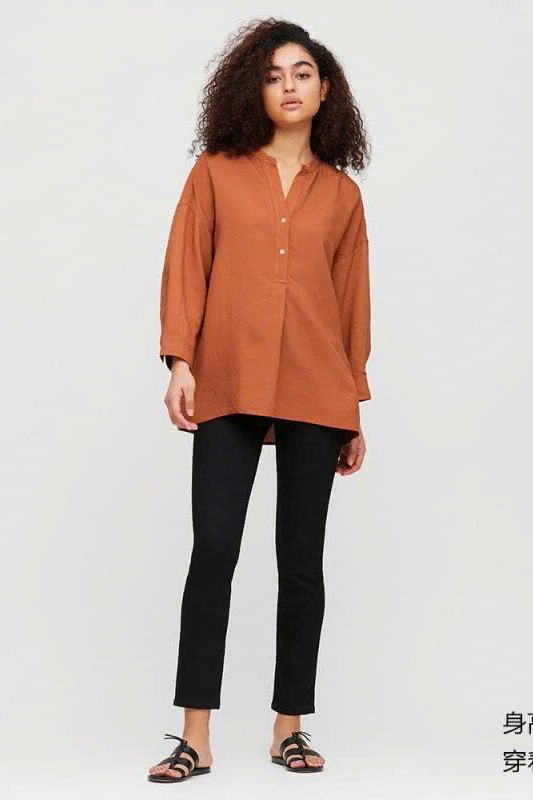 Áo cam dài tay Uniqlo