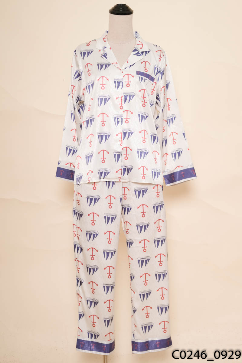 Set pijama xám họa tiết New Tags