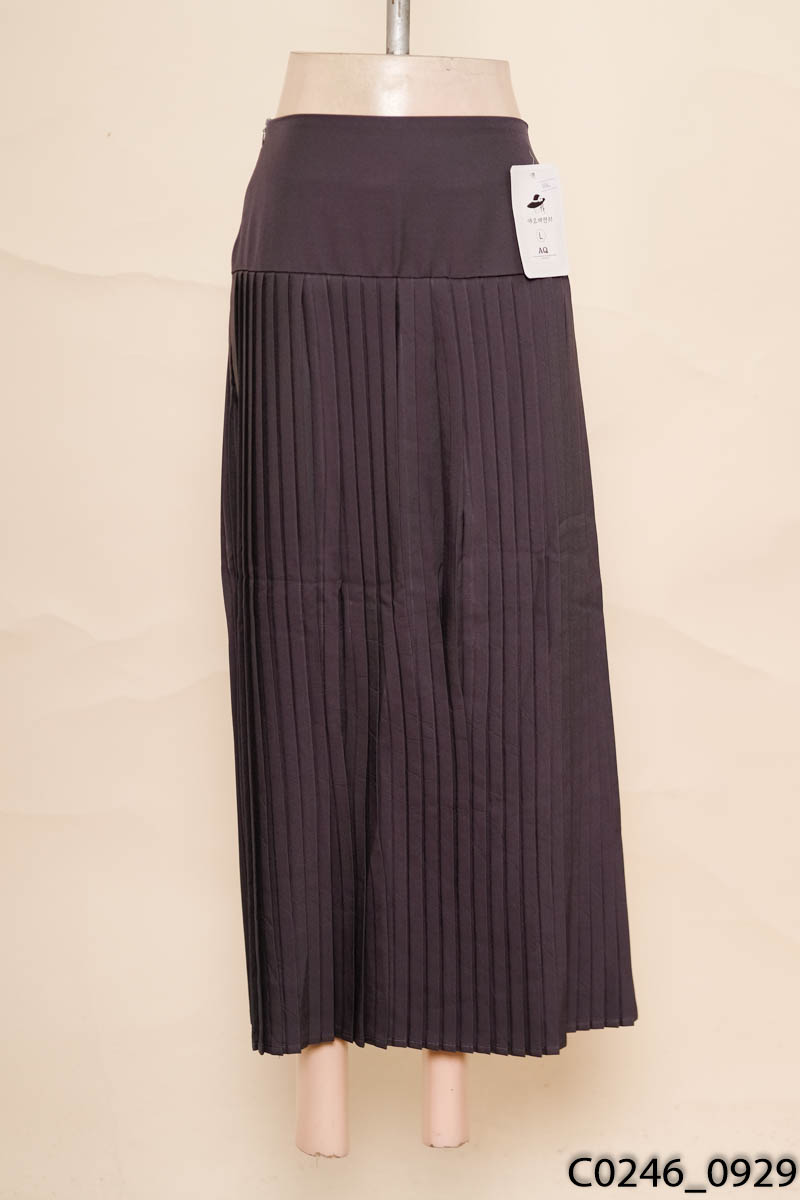 Chân váy xám xếp ly New Tags