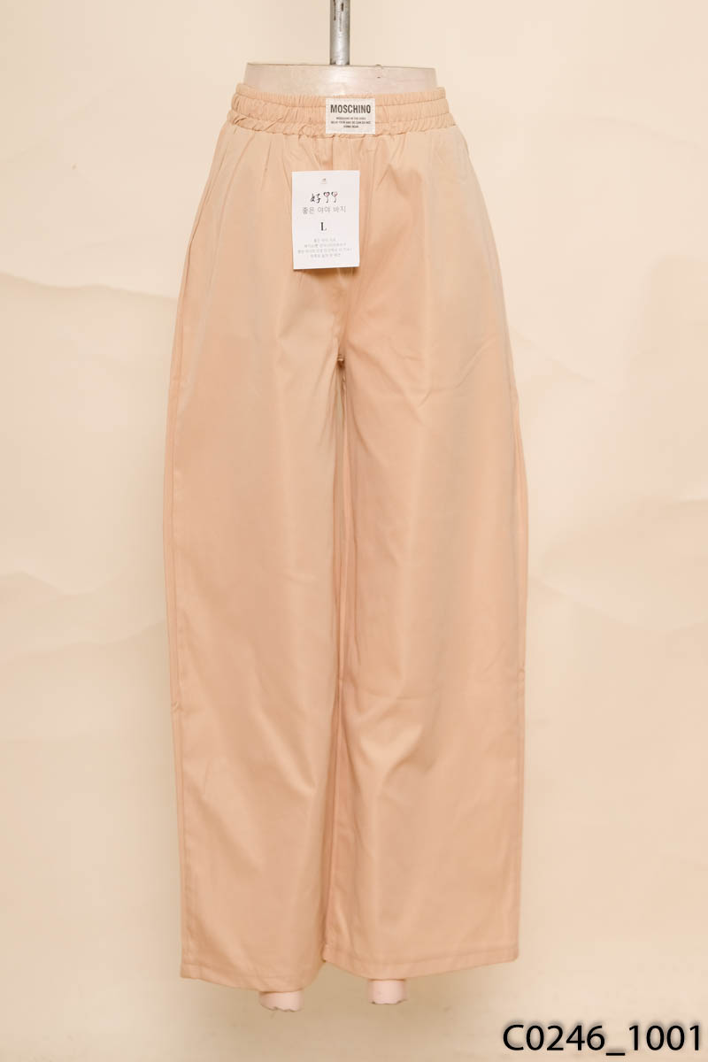Quần be ống rộng