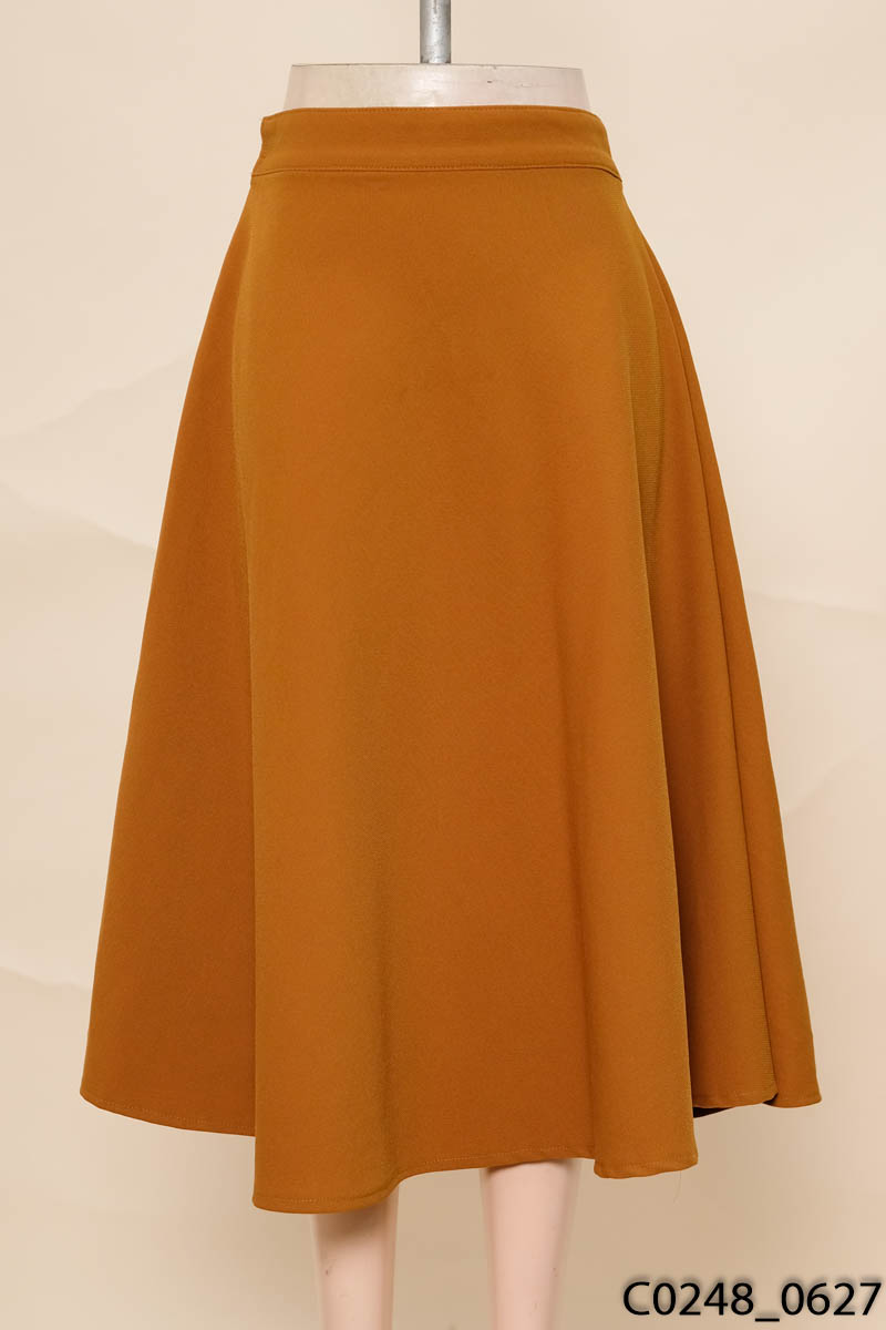 HUYNH DUYEN THAO Store-Chân váy nâu dáng xòe