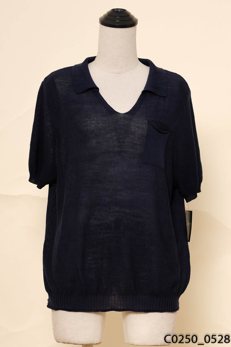 Áo polo xanh than