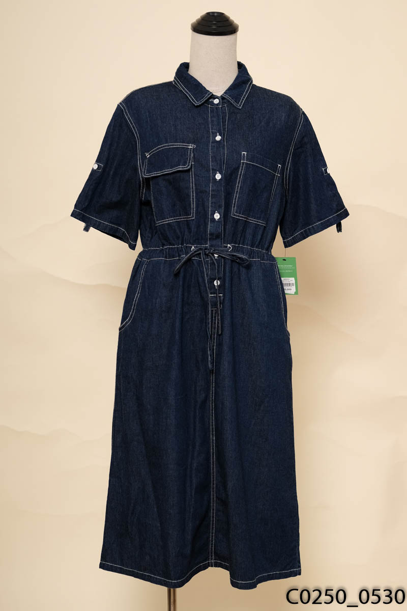 Đầm jeans xanh đậm