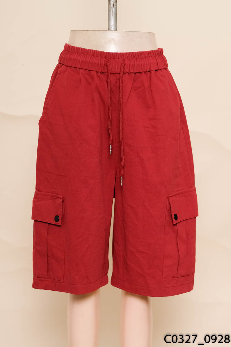 Quần culottes đỏ