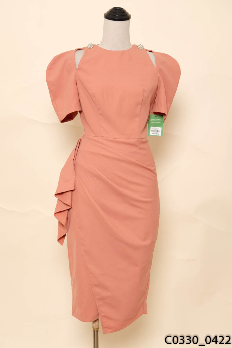 Đầm cam New Tags