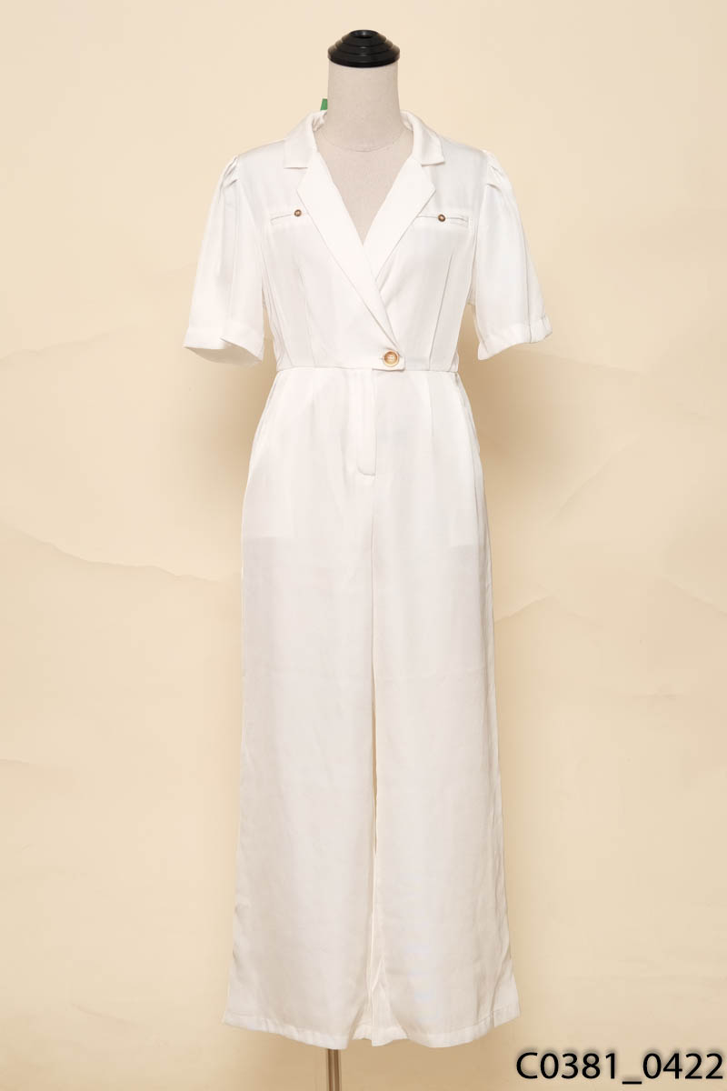 FENLA-Jumpsuit trắng