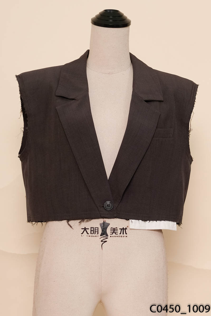HIME - Áo khoác vest xám sát nách
