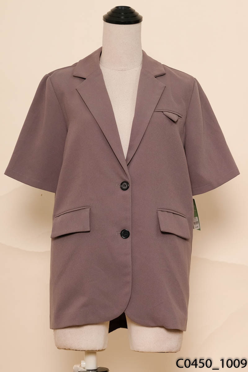Áo khoác vest xanh cộc tay