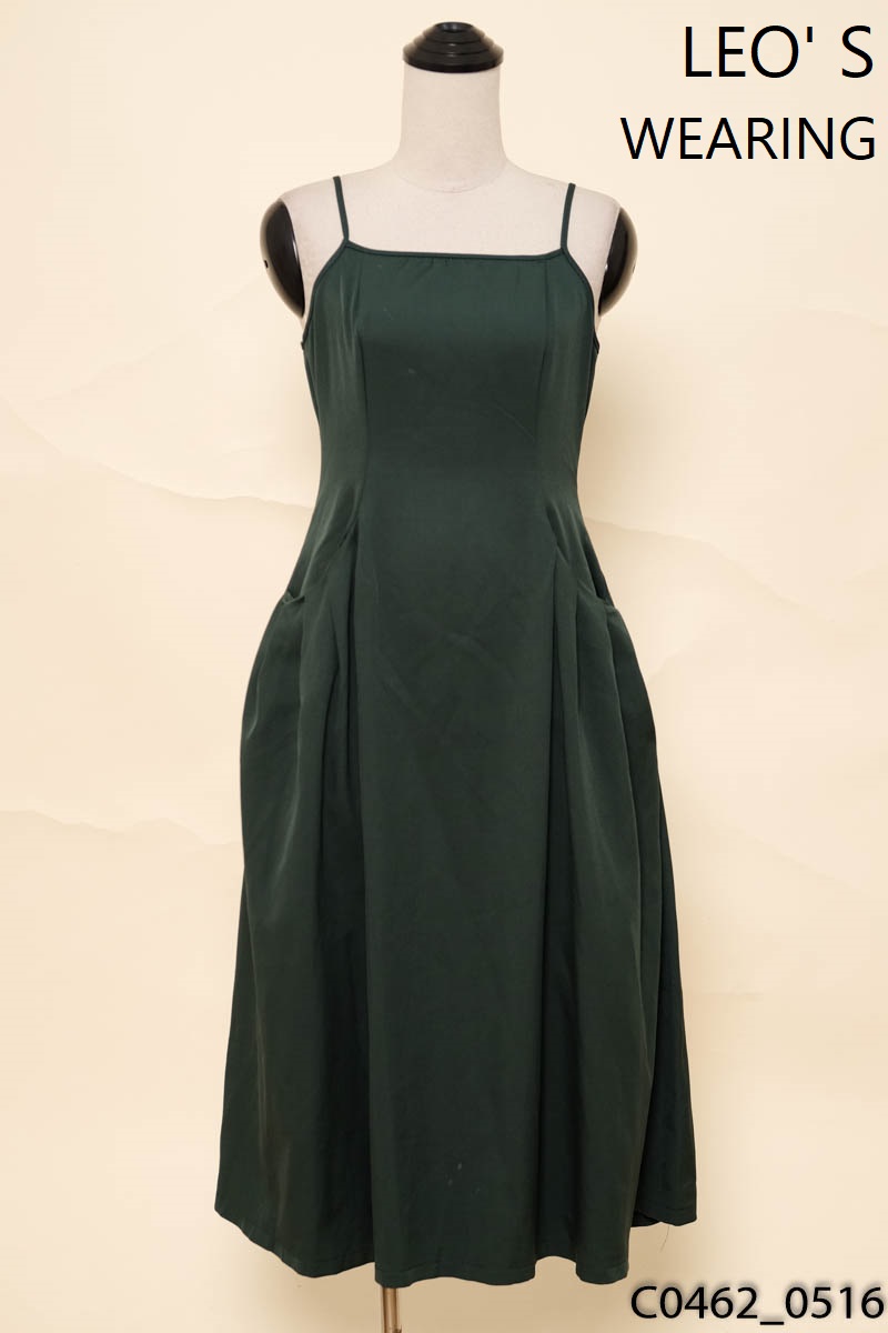 LEO' S WEARING - Đầm 2 dây xanh lá