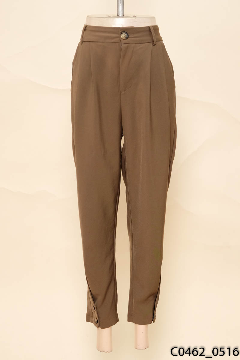 OLD FAR - Quần vải baggy nâu