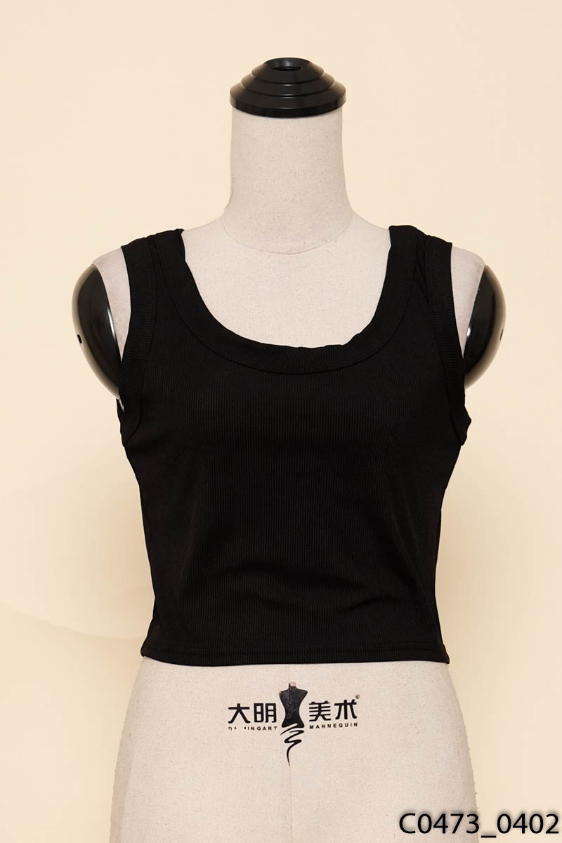 Set áo tanktop trắng- đen