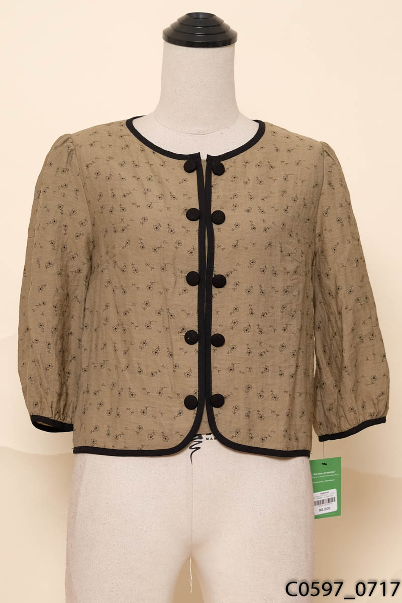 COCO DESIGN - Áo xanh họa tiết hoa nhí