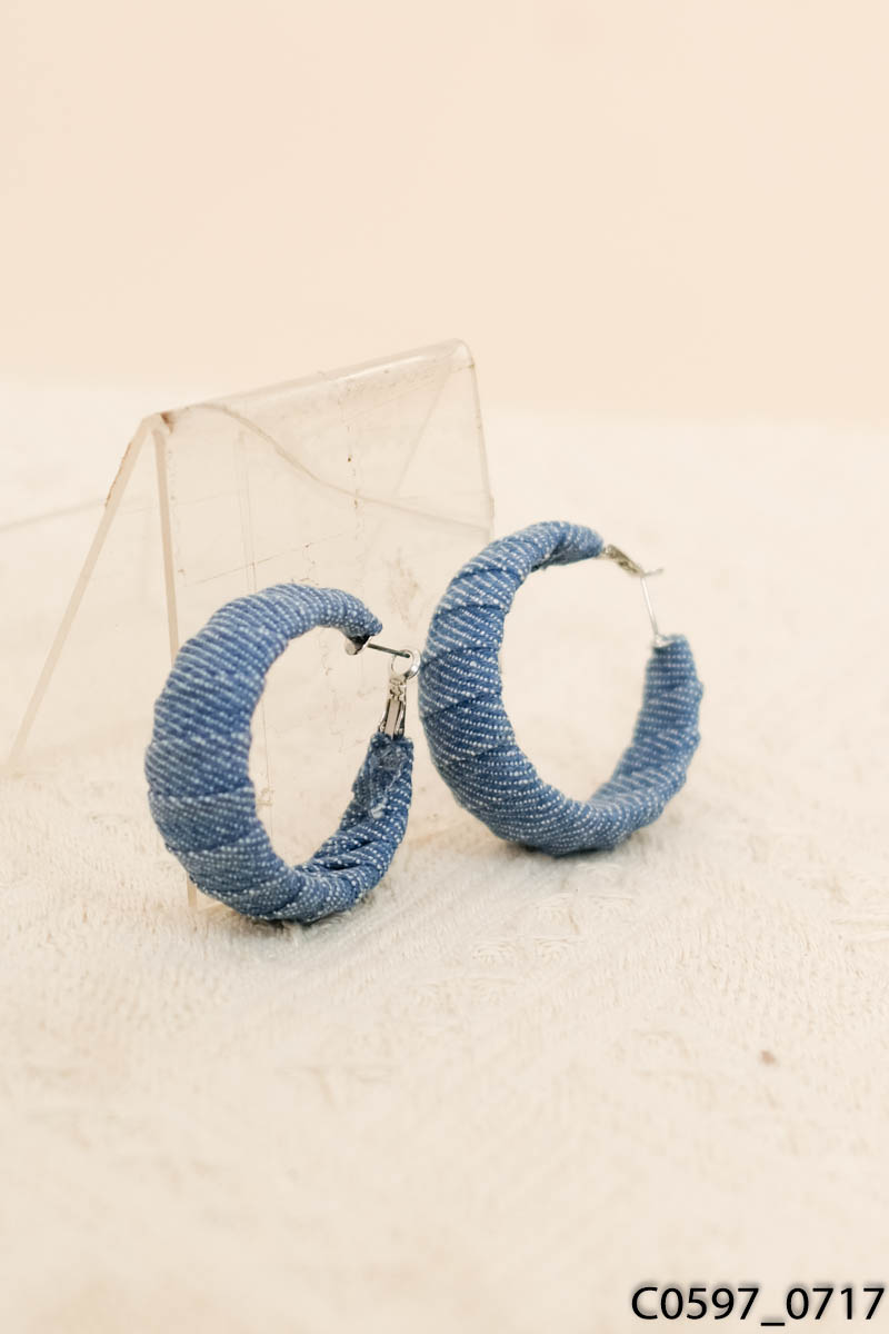 Đôi khuyên tai denim