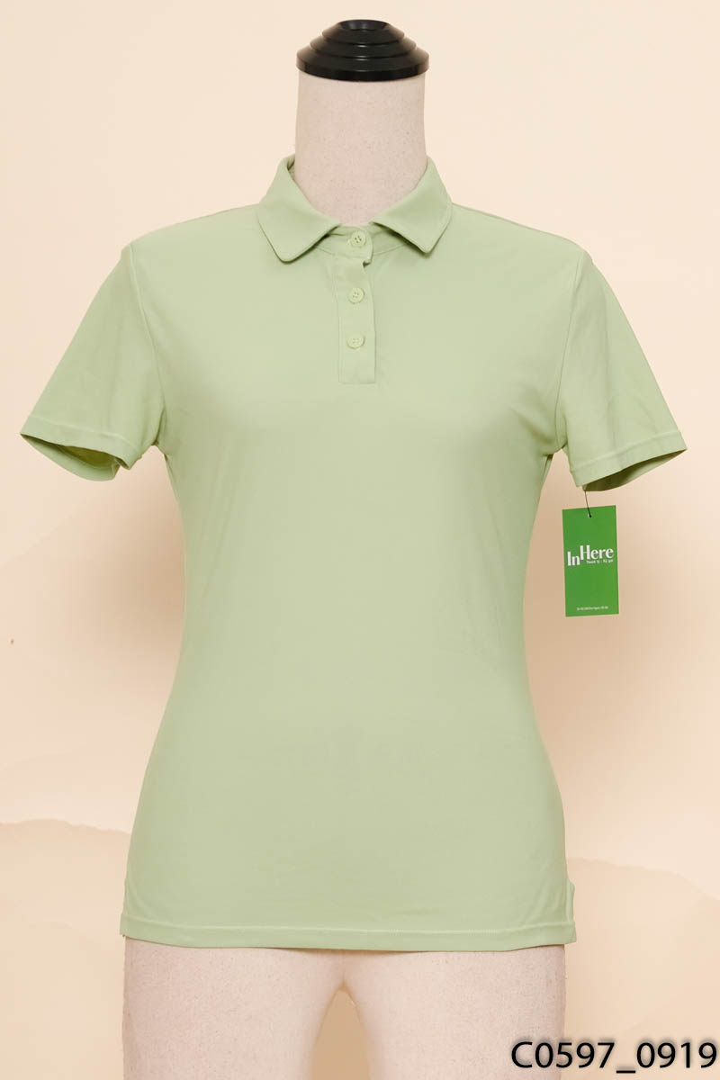 Áo polo xanh lá