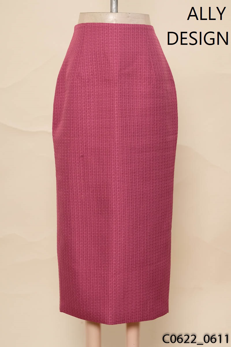 ALLY DESIGN - Chân váy dạ tweed hồng