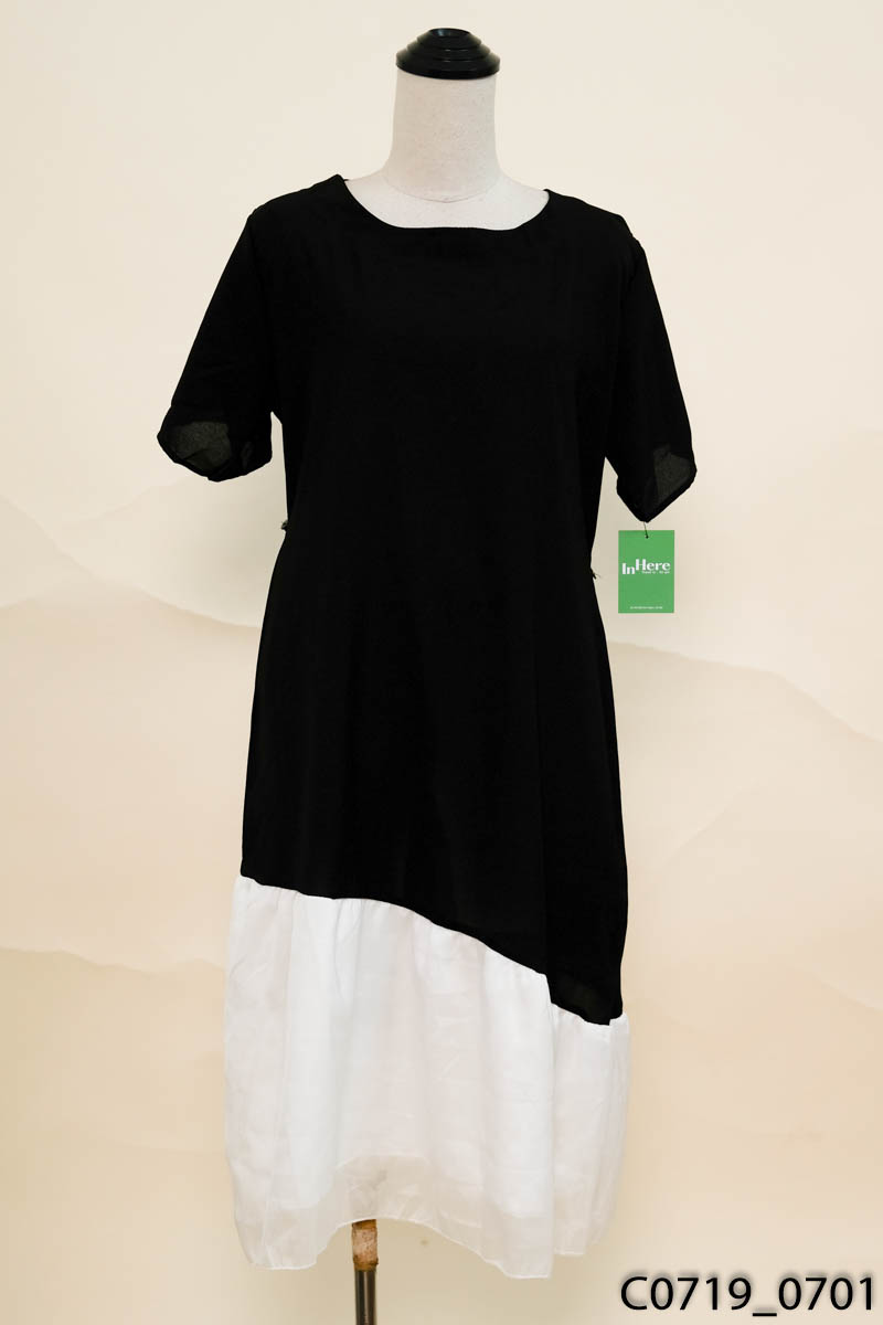 Đầm đen dáng suông đuôi cá New Tags