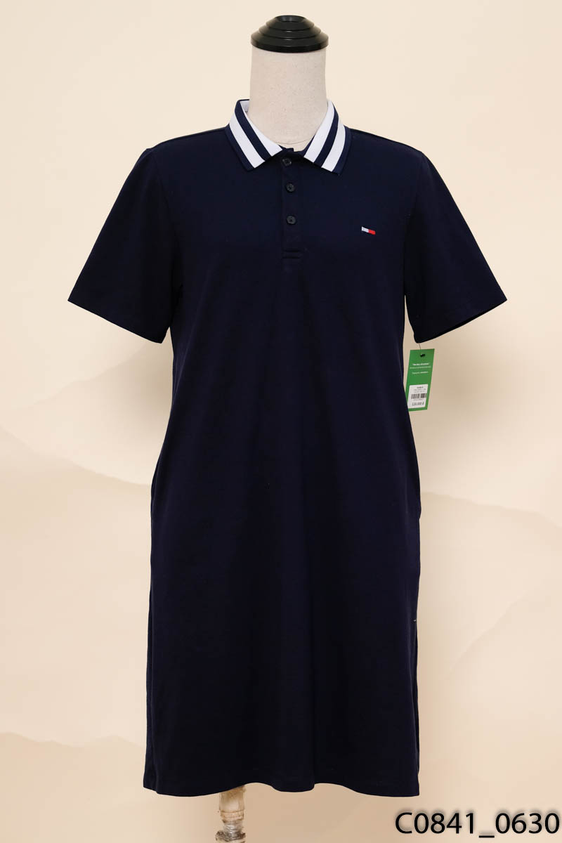 Đầm polo xanh than