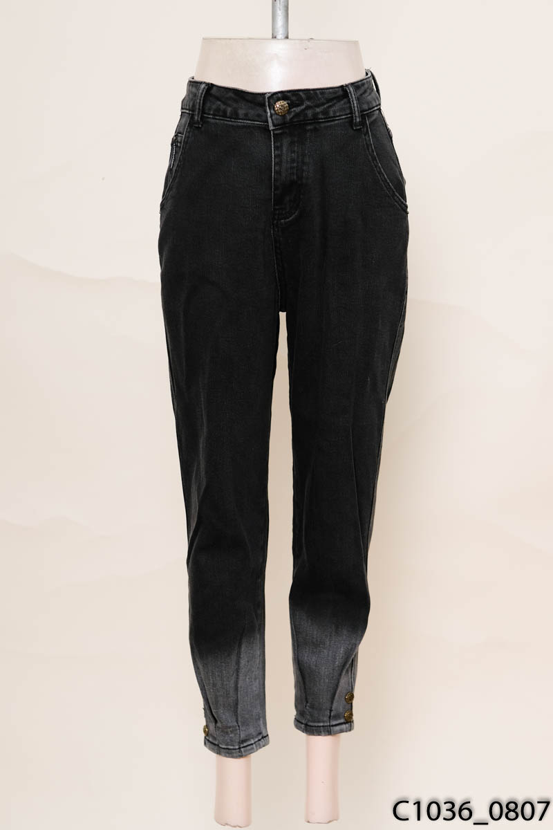 Quần jeans baggy đen xám