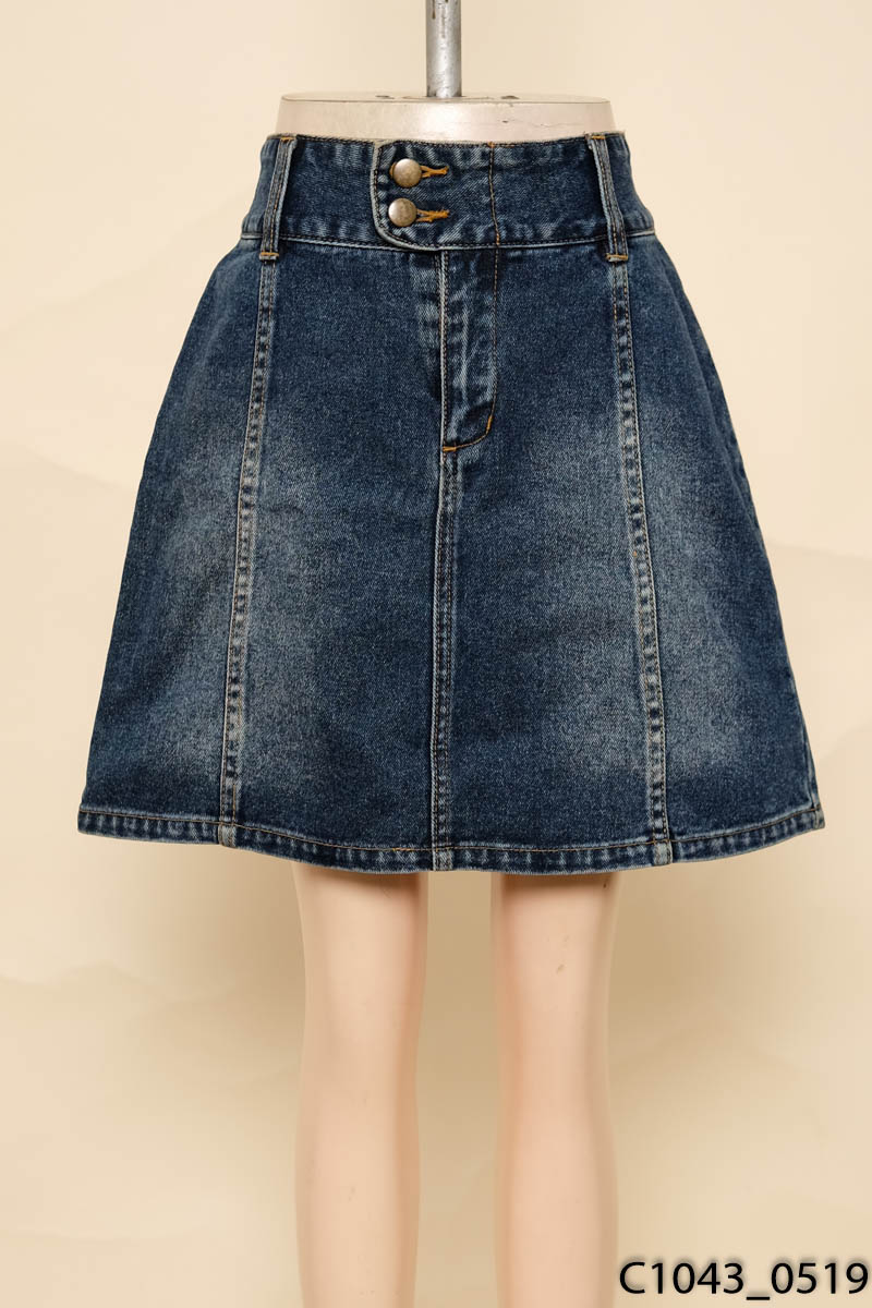 Chân váy jeans xanh