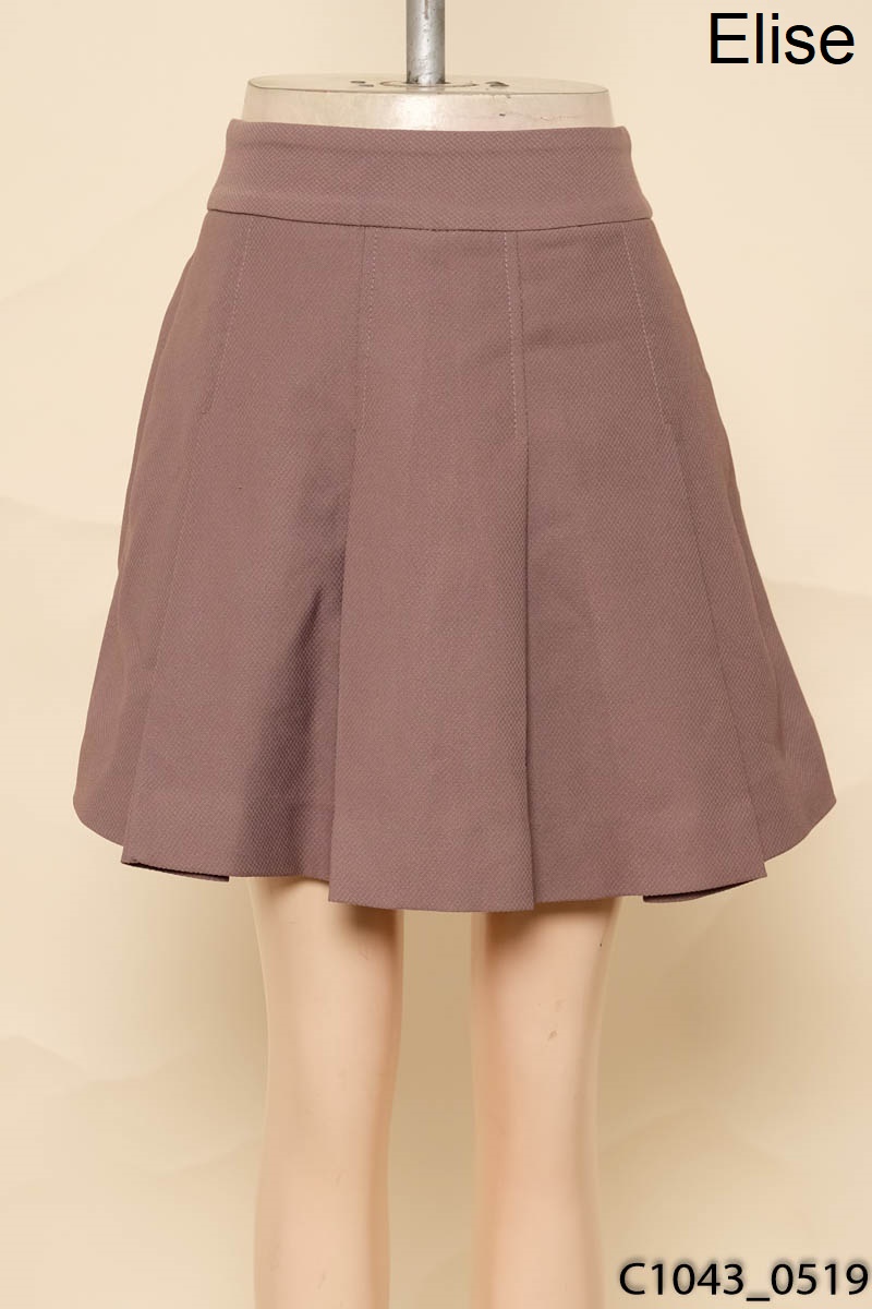 Quần shorts nâu giả váy Elise