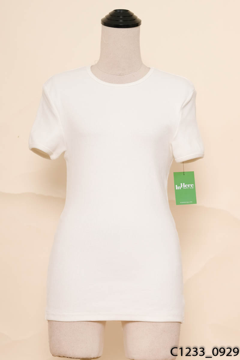 Áo thun gân tăm trắng Zara New Tags
