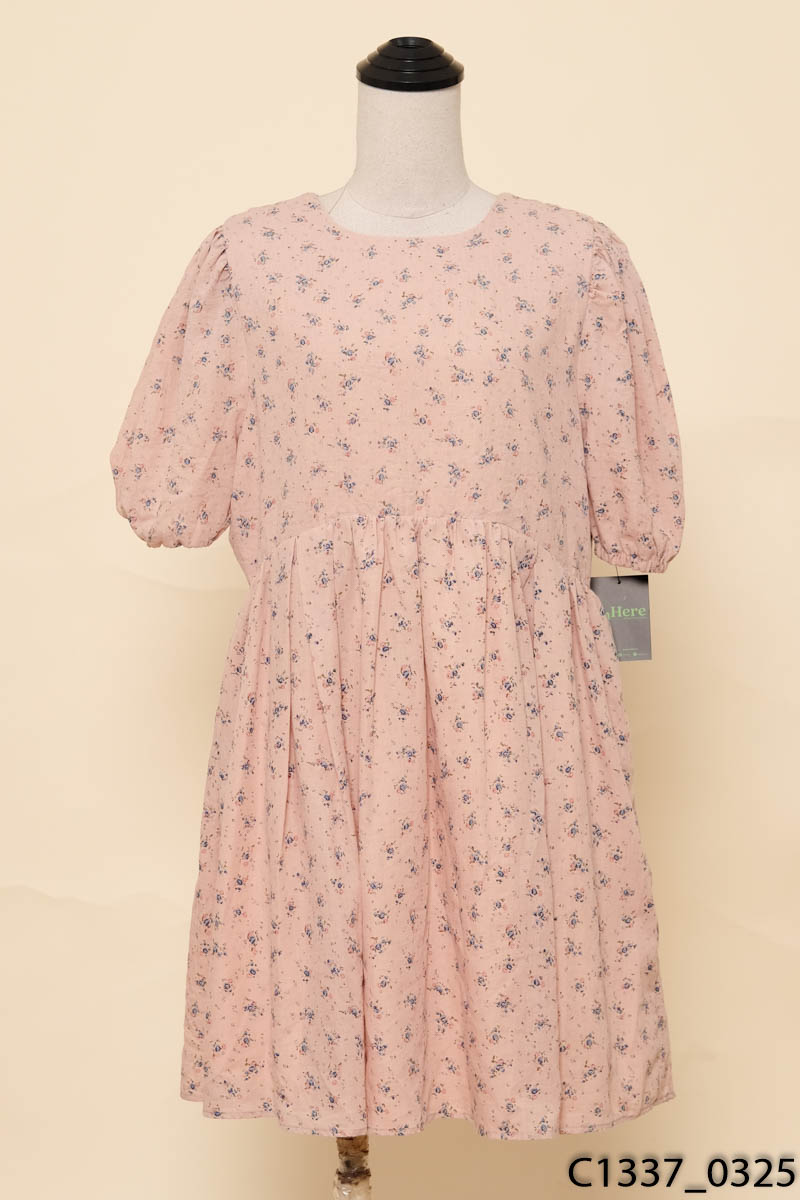 Đầm hồng hoa nhí New Tags