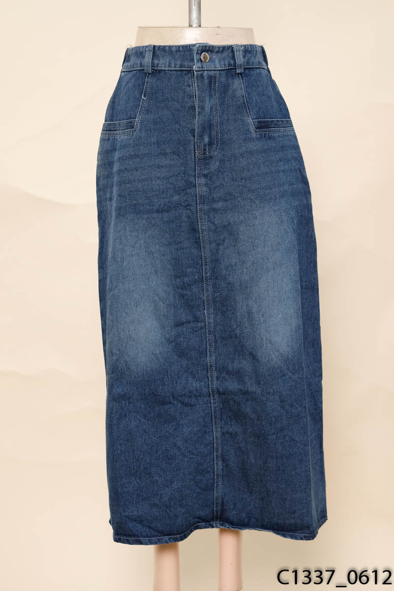 Chân váy jeans xanh đậm