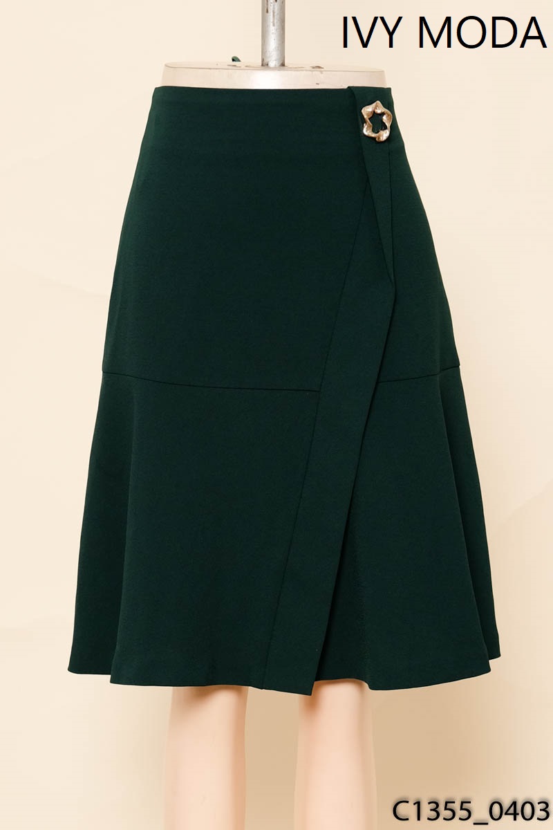 Chân váy dài xanh lá Ivy Moda