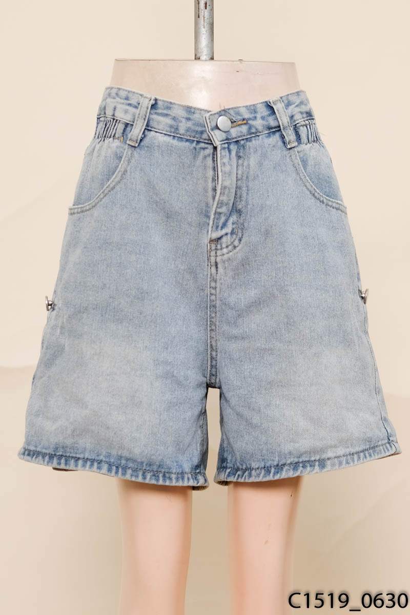 Quần shorts jeans xanh