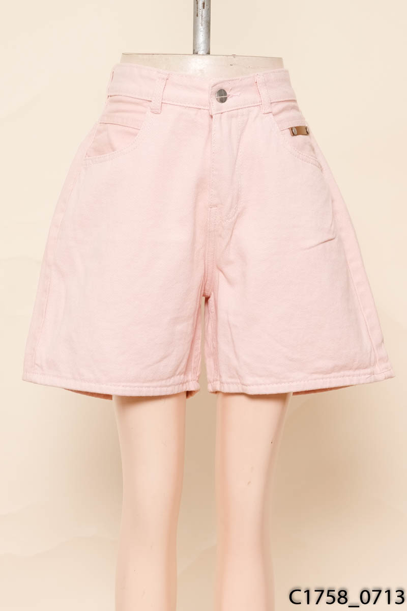 Quần shorts jean hồng