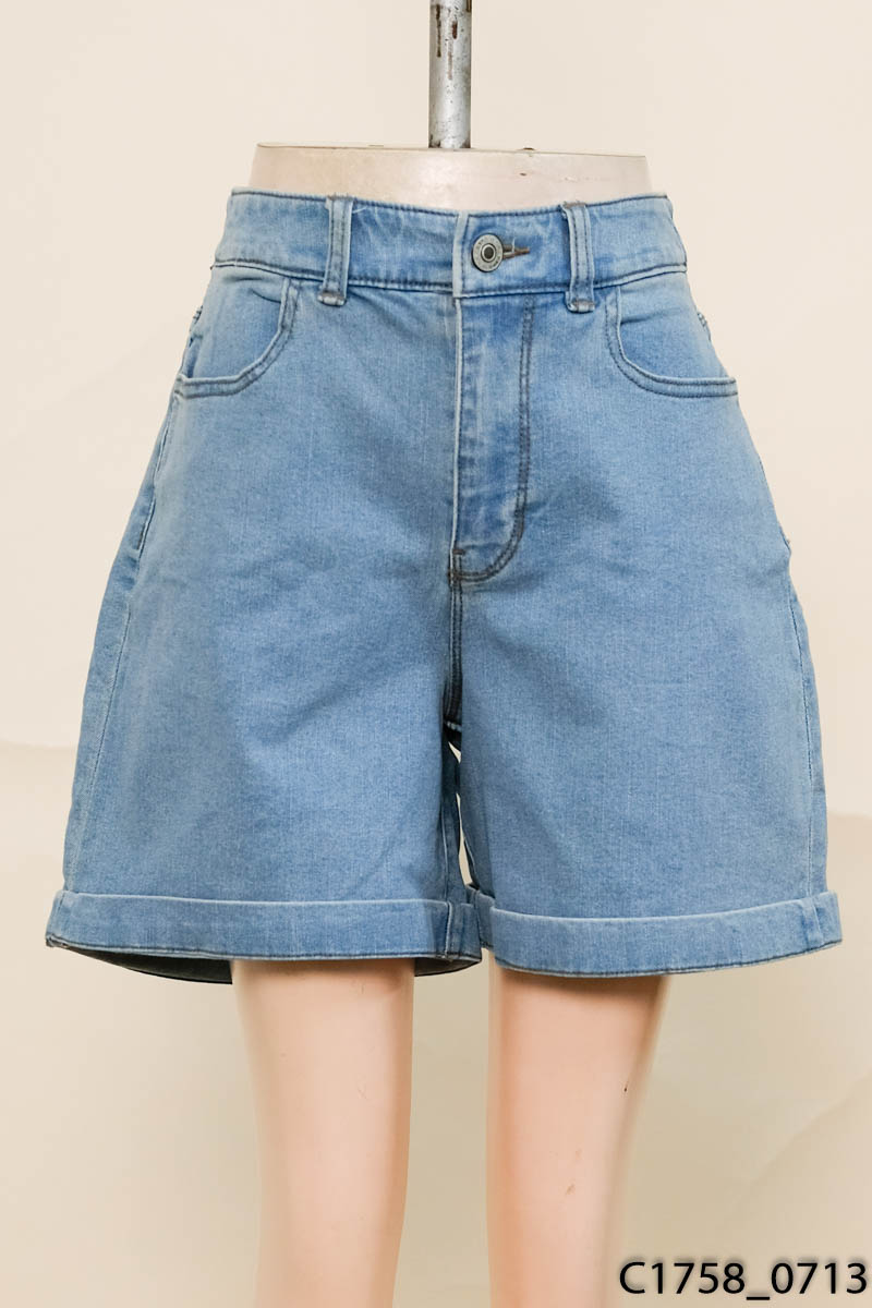 ANKO - Quần shorts jean xanh