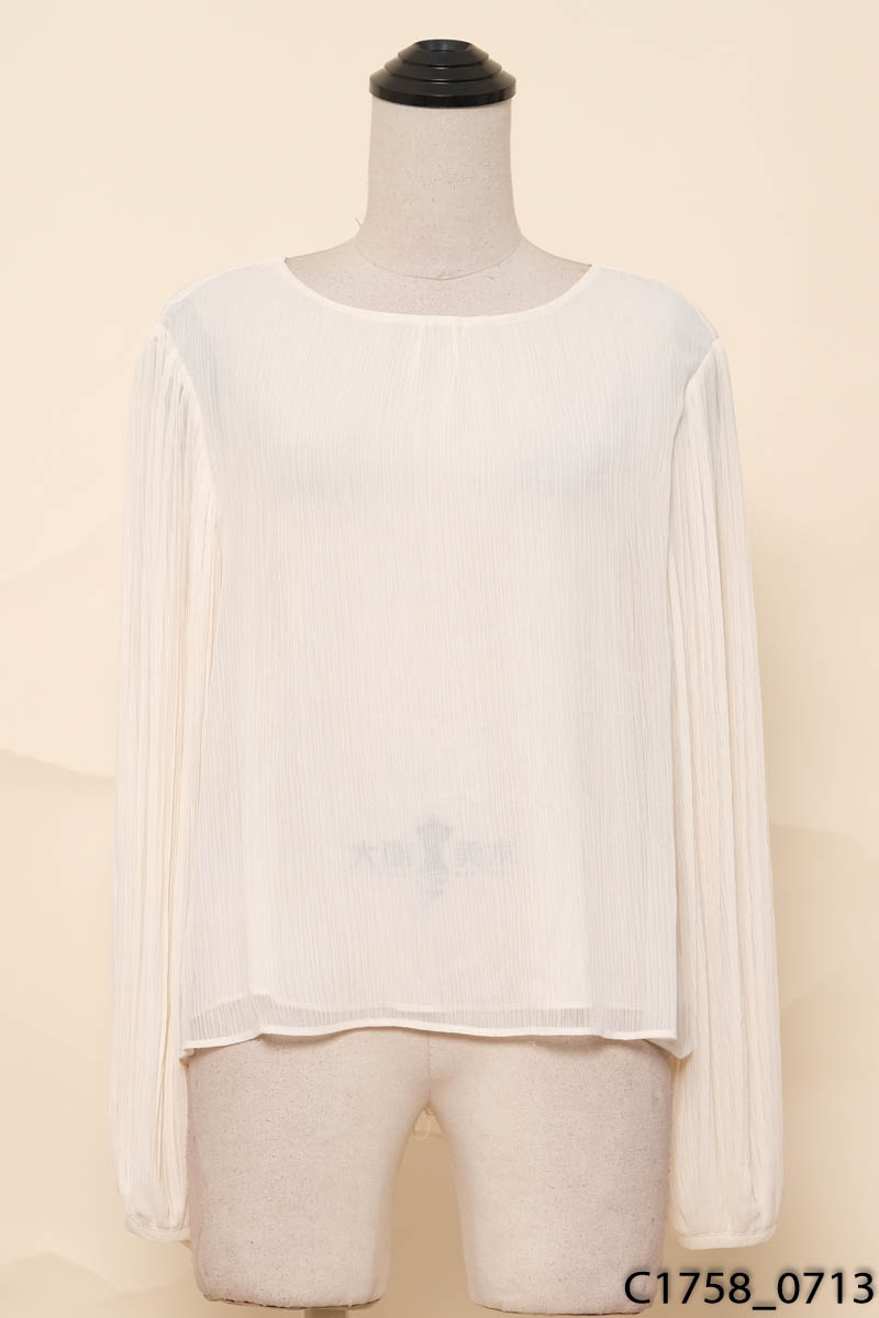 ESPRIT - Áo be tay xếp ly form rộng