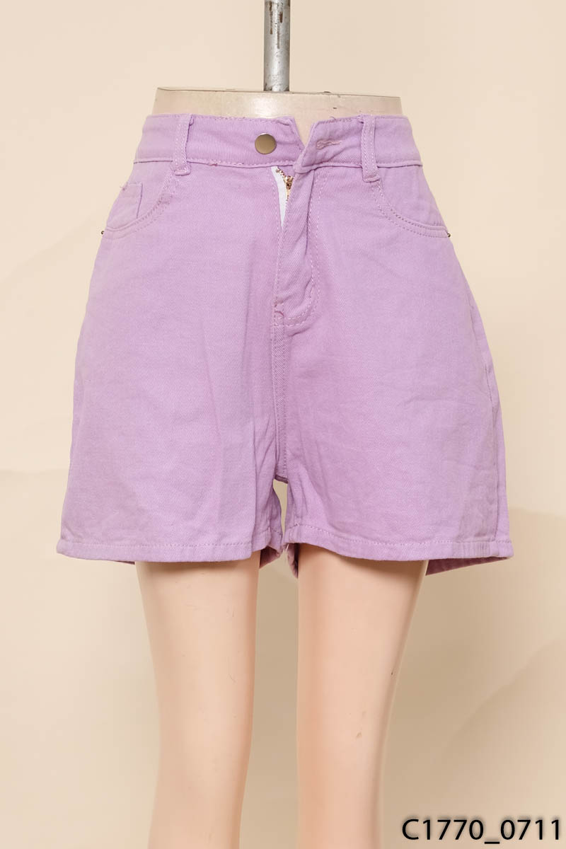 Quần shorts jean tím/NEW