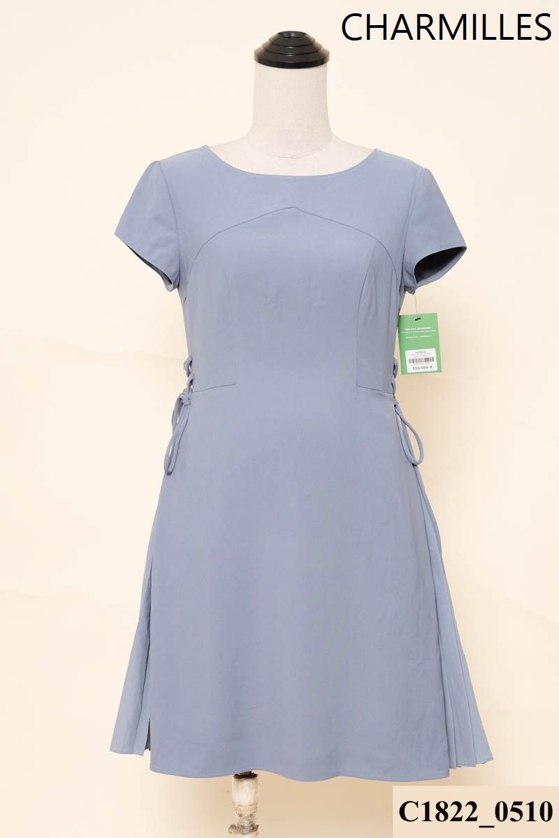 Đầm xanh phối dây eo CHARMILLES