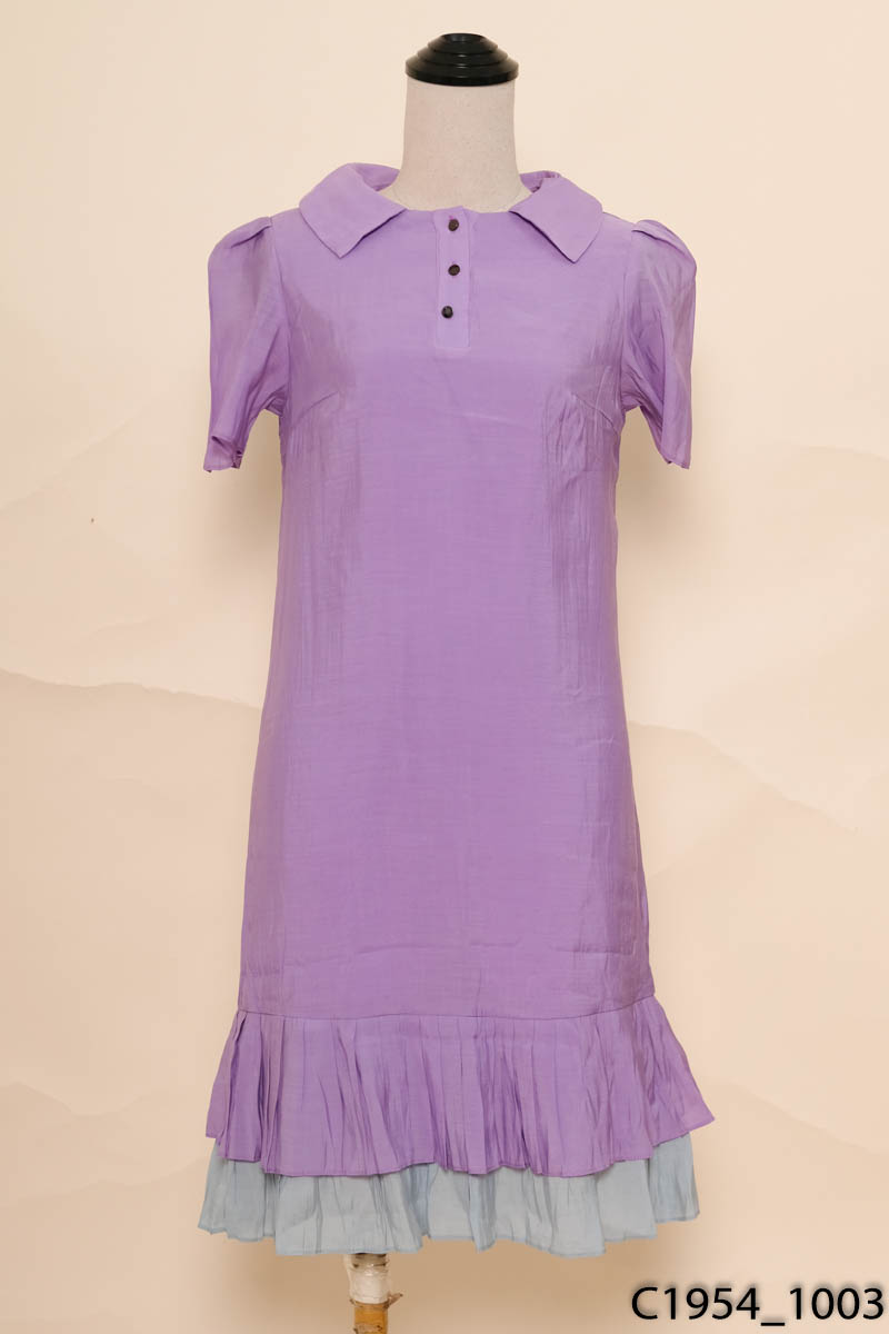 DRESS ESSENTIAL - Đầm tím dáng suông