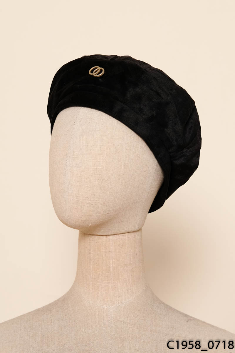 Mũ nồi beret đen
