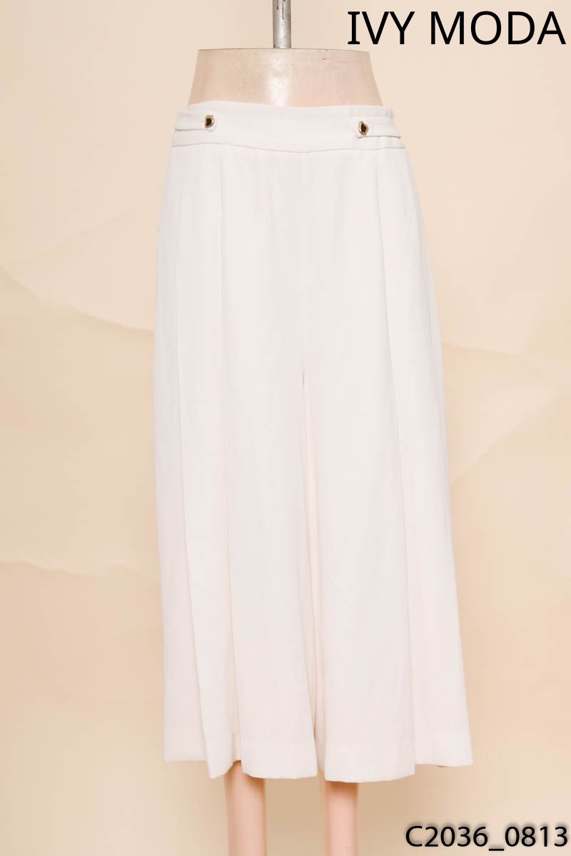 Quần culottes trắng Ivy Moda