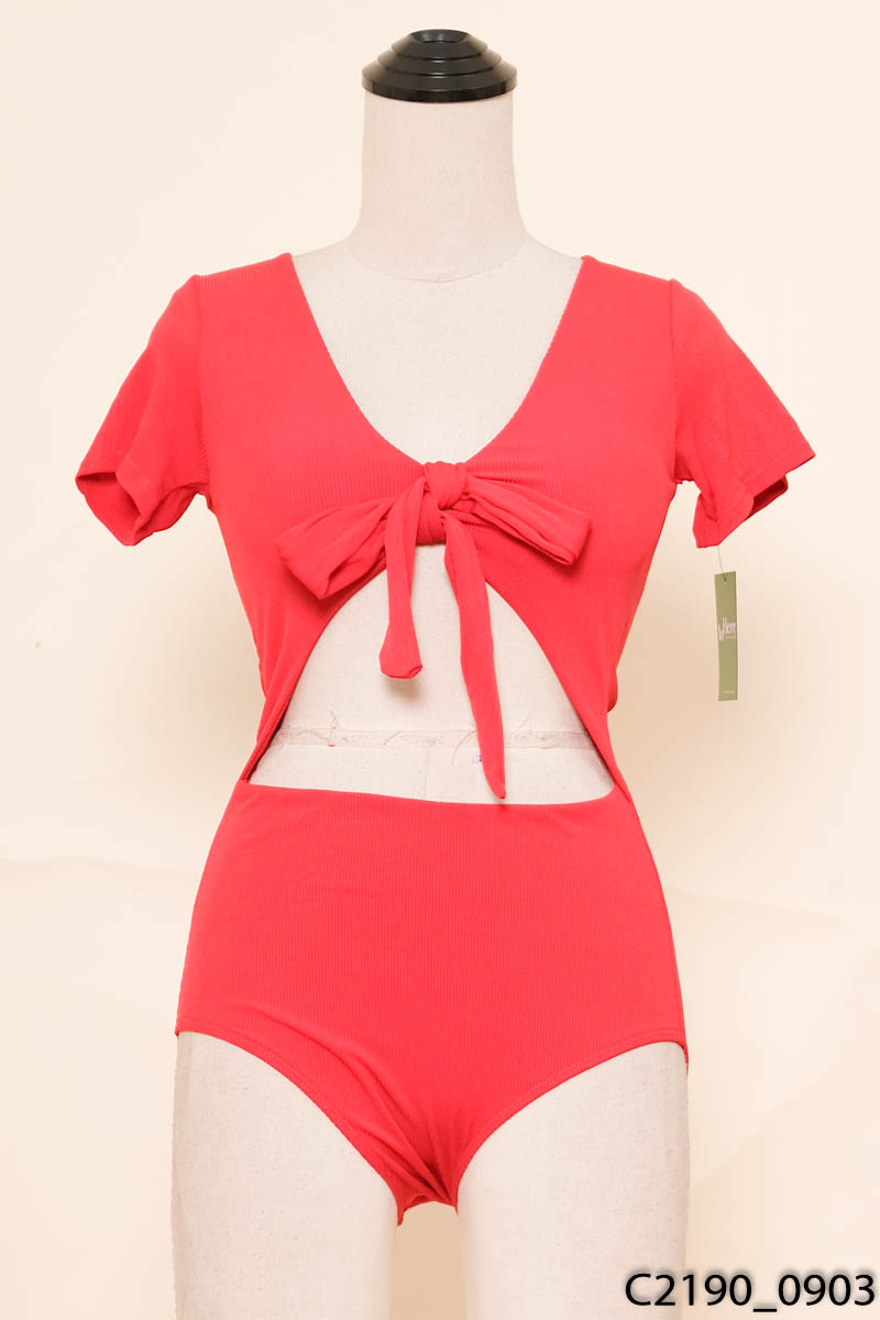 Monokini đỏ nơ ngực/ NEW