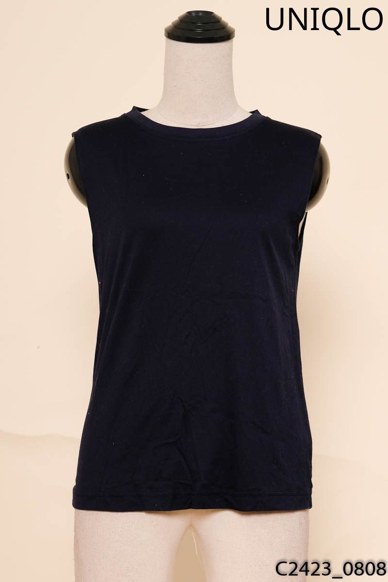 Áo ba lỗ xanh than Uniqlo