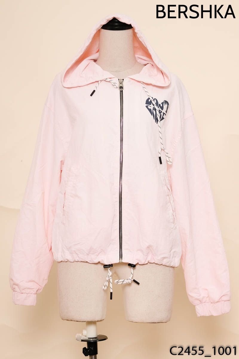 Áo khoác hồng bershka