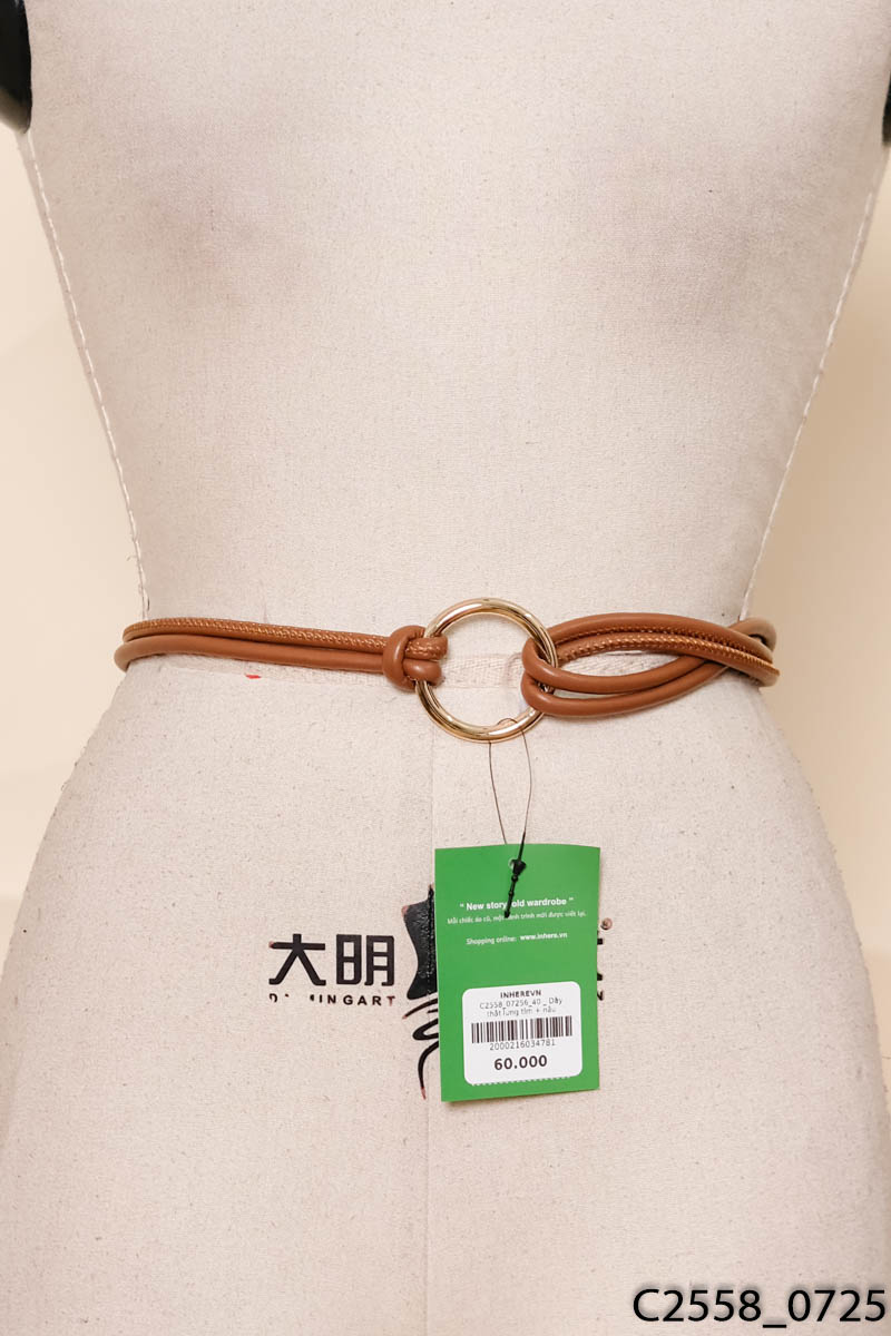 Dây thắt lưng tím + nâu