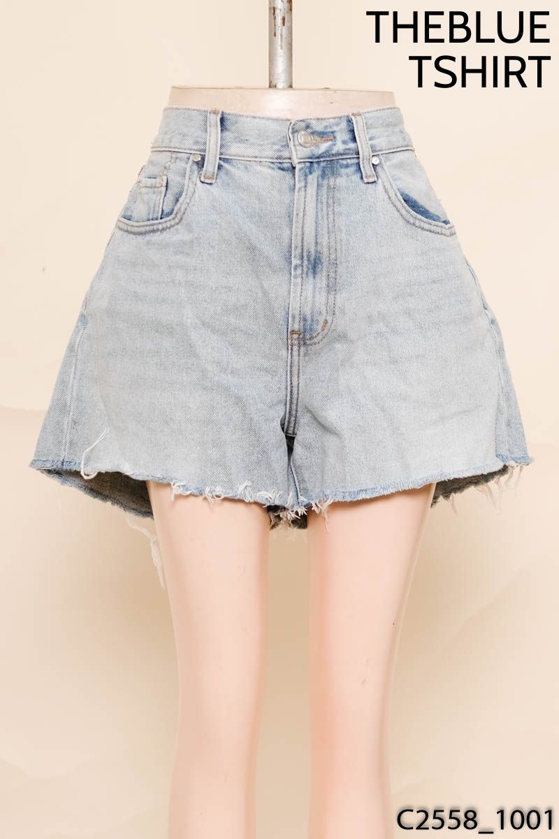 THEBLUETSHIRT- Quần short jeans xanh