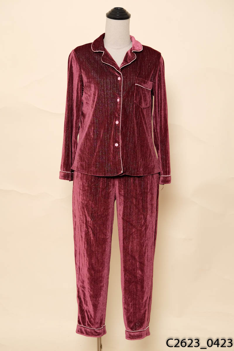 Set pijama hồng tím