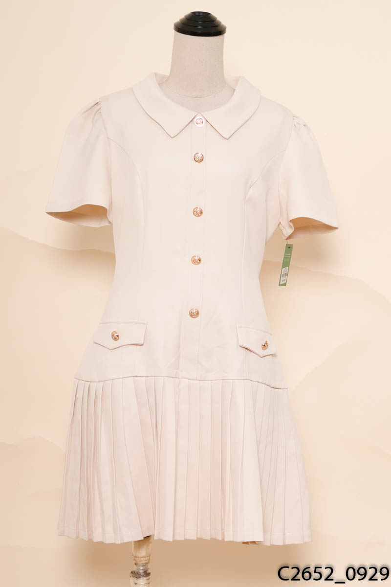 ROSY BOUTIQUE - Đầm be đuôi xếp ly